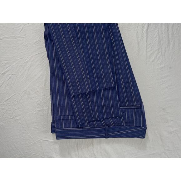 Banana Republic Sloan Curvy Fit Stretch Chino Pants. Blue Stripe, Women's 8 EUC - Picture 4 of 9